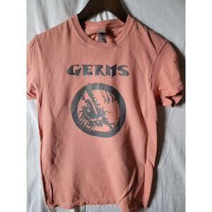 the Germs   band   t shirt size  small salmon pink